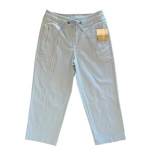 NWT Liz Claiborne Classic Light Blue Vintage Cropped Pants Women’s Size 6 NEW